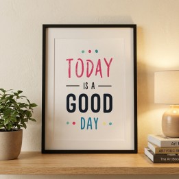 Today is a good day Framed poster